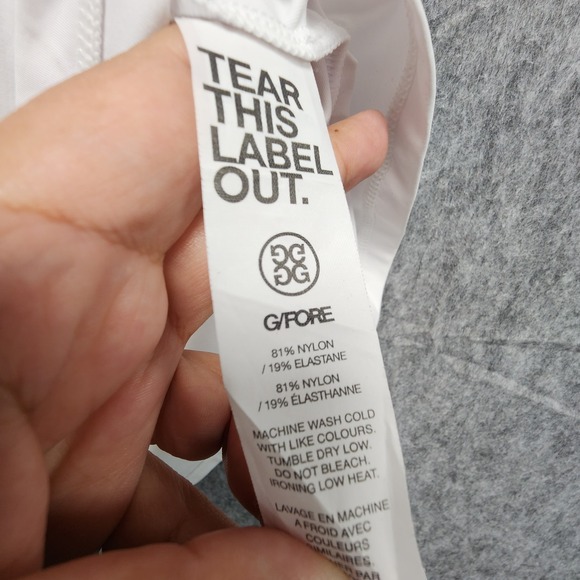 G/FORE Silky Tech Sleeveless Golf Polo Womens Large Slim Fit Gradient Collar - Picture 8 of 10